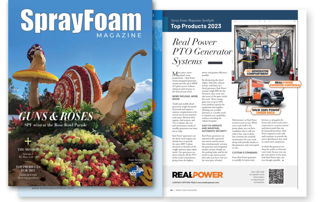Real Power a Spray Foam Magazine Top Product of 2023